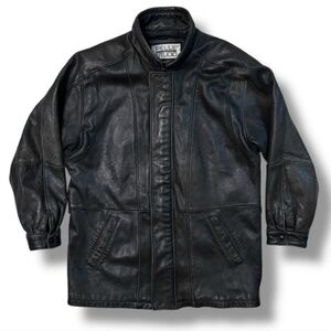 WILSONS LEATHER PELLE STUDIOS Black Leather Jacket VINTAGE